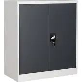 VCM Stahlschrank abschliessbar Malivo 2fach