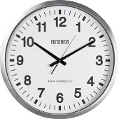 Eurochron EFWU 9000 Funk Wanduhr 507 mm x 63 Silber
