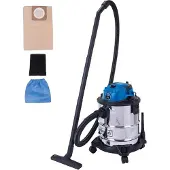 Scheppach Nass- / Trockensauger VC20 - 1300W | 2m Schlauchlänge | 4m Anschlusskabel | 20L Edelstahlbehälter