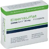 Lomapharm Eisensulfat 65 mg überzogene Tab. 100 St Überzogene Tabletten