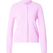 ONLY Strickjacke "ONLLOYAL LIFE LS O-NECK BUT CAR KNT NOOS" gerippte Ärmelbündchen