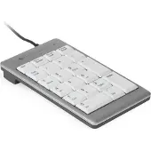 BakkerElkhuizen UltraBoard 955 V2 Numeric, USB, 22, Laptop / PC, 1,5 m, Dunkles Grau, Hellgrau