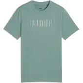 Puma Mädchen Sport Graphic Tee G T-Shirts, Green Moon, 128 EU