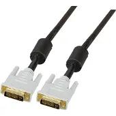 EFB Elektronik EFB K5435.3V1 DVI-I Dual Link Kabel + Analog, 2x DVI-l 24+5, St.-St., AWG 28, 3, 0m, schwarz K54353V1