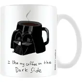 Star Wars - Kaffeebecher "Dark Side", Mem (Weiß/Schwarz)