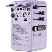Verbatim Charge 'n' Travel 70W, Drinnen, AC, 250 V, 10 A, Violett