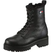 Tommy Hilfiger Winterboots "TJW URBAN LACEUP BOOT WL", Blockabsatz, Schnürboots, Stiefelette mit praktischer Anziehlasche