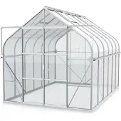 Pergart Vitavia Gewächshaus "Dione 9900" inkl. Stahlfundamentrahmen aluminium eloxiert 9,9 m² 3 mm ESG