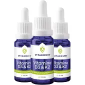 Vitakruid Vitamin D3 K2 Tropfen hochdosiert MenaQ7 (MK-7) mit Pipette 10 ml 30 ml
