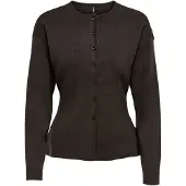 ONLY Strickjacke "ONLLUCY LS O-NECK CARDIGAN EX KNT" Materialmix, regular fit, Rundhals