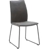 NIEHOFF SITZMÖBEL Möbel Indoor Capri Design-Stuhl Gestell schwarz, Bezug Aberdeen anthrazit 4051781690788