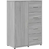 vidaXL Sideboard Grau Sonoma 60x31x84 cm Holzwerkstoff