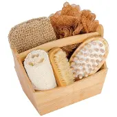 Croll & Denecke Wellness Geschenkset Bambus 6-teilig in Box aus Holz 6 St