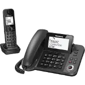 Panasonic KX-TGF320E, DECT, Schwarz, LCD, AAA, 1,88 - 1,9 Hz, Wall/Desk