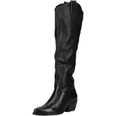 Lazamani Stiefel Damen Schwarz Leder
