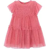 Mayoral Elegantes Kleid 3917 Korallenfarben Regular Fit
