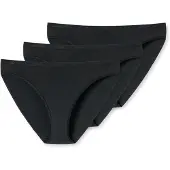 Schiesser Slip UNCOVER BY "Slip 3er Pack", Damen, Gr. XL, schwarz, Obermaterial: 95% Baumwolle CO. 5% Elasthan EL., Unterhosen Slip