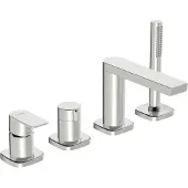 Hansa Fertigmontageset HANSASTELA 4-Loch-Wann- + Br-EHM, Drehumst., chr