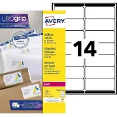 Avery Adressetiketten L7163-250 Weiss A4 3500 Etiketten
