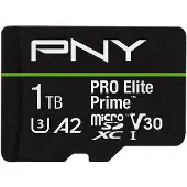 PNY PRO Elite Prime, 1 TB, MicroSDXC, Klasse 10, UHS-I, 200 MB/s, 150 MB/s