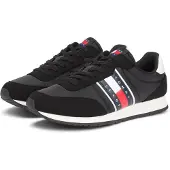 Tommy Hilfiger 8721221838655, Männlich, Erwachsener, Modische Sneakers, Schwarz, Schnürverschluss, Rundzeh