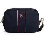 Tommy Hilfiger Mini Bag "TH ESSENTAIL" Damen Umhägetasche, Schultertasche mit Streifen und TH-Logoemblem