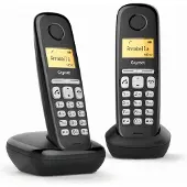 Gigaset A220 Duo v2 - Duo DECT-Telefon - Einfach zu bedienen - Einfache Menüführung - Gut lesbares Display - Schwarz