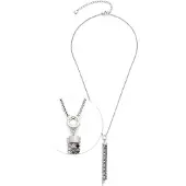 Leonardo 024316 Damen-Halskette Atura Schwarz/Weiß