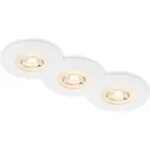 Briloner LED Einbauleuchten, weiß-matt, IP65, 3xLED/5W