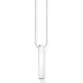 Thomas Sabo KE2113-643-11-L45v Damen-Halskette Silber Schwarze Steine