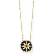 Thomas Sabo Halskette Royalty Stern mit Steine Gold