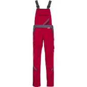 Planam Highline Damen Latzhose rot/schiefer/schwarz 40