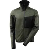 Mascot Fleecepullover mit Reißverschluss ADVANCED Moosgrün / Schwarz XXL - 17103-316-3309-2XL - Moosgrün / Schwarz
