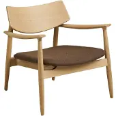 Ebuy24 Sessel Gina aus massiver Eiche, braun, 68 cm breit, 72 cm hoch, 68 cm tief