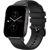 HUAMI E Smartwatch eckig Polar Night Black Leder-Armband