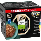 Sheba Sauce Collection - Mix Selectie - Mega Pack - 32 x 85 g