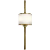Elstead Lighting Elstead Mona LED Wandleuchte G9 2-fach 76cm Naturmessing IP44
