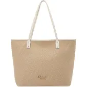 Liu Jo für Damen. AA6070-T378A Beigefarbene gewebte Jacquard-Tasche (OSFA), Lässig, Polyurethan