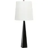 Elstead Lighting Tischleuchte, Stahl, Schwarz Weiß, H 79 cm