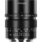 7artisans 75mm f/1.4 Sony E - Zwart