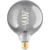 Eglo connect.z E27 G125 Spiral Smarte Lampe – Rauchglas mit Warmweißem Licht
