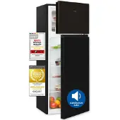 Exquisit Kühl-Gefrier-Kombination, Kühlschrank mit Gefrierfach, 206 Liter, 4-Sterne-Gefrierfach, Türanschlag wechselbar, Temperaturregelung, KGC5270-4