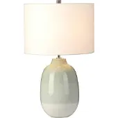Elstead Lighting Elstead Chelsfield Tischleuchte E27 Blassgrün und weiß Weiß, UK