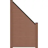 GROEN & JANSSEN Abschlusselement GroJa Flex Stecksystem ohne Pfosten 90x180/90 Terra
