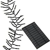 MARELIDA LED Solar Büschellichterkette - Cluster - 1512 warmweiße LED - 14m - 8 Funktionen - USB
