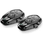 Interphone HD-Motorrad-Doppelgegensprechanlage, 4 Personen, 1 km, 20 Std. Reichweite, GPS, wasserdicht,