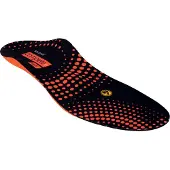 Uvex Komfortfußbett Secosol Complete+ high, 46, Unisex, Erwachsener, ESD-Einlage, Schwarz, Orange, Punktmuster, Hoch