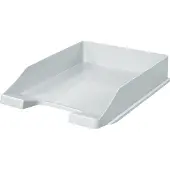 HAN Ablagekorb Klassik, für Format A4/C4, mit Beschriftungsfeld, stapelbar, B 255 x T 348 x H 65 mm, Kunststoff, lichtgrau, 10 Stück