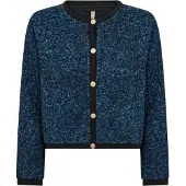 Soyaconcept Strickjacke SC-BESSIE in 96910C NAVY MELANGE COMBI | Gr.: L