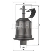 MAHLE ORIGINAL Kraftstofffilter [Hersteller-Nr. KL434] für Toyota